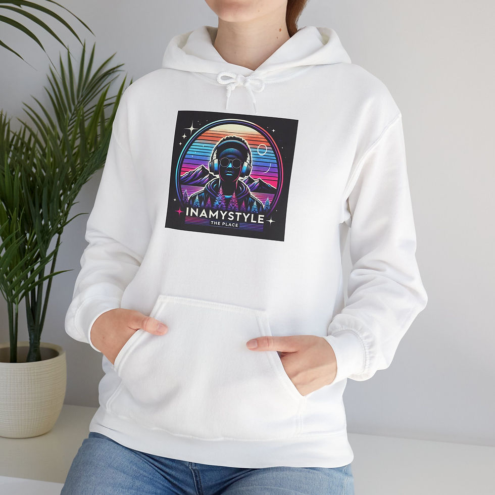 Retro Vibes Unisex Hooded Sweatshirt - INAMYSTYLE Graphic
