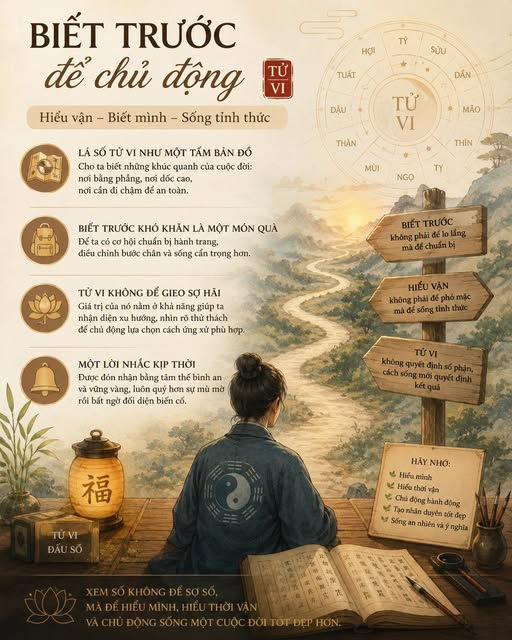 BIẾT TRƯỚC ĐỂ CHỦ ĐỘNG – GÓC NHÌN TỬ VI