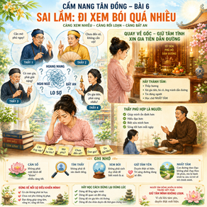 CẨM NANG TÂN ĐỒNG – BÀI 6 ĐI XEM BÓI QUÁ NHIỀU – KHI NỖI LO TÌM ĐƯỜNG LẠI KHIẾN TA LẠC ĐƯỜNG