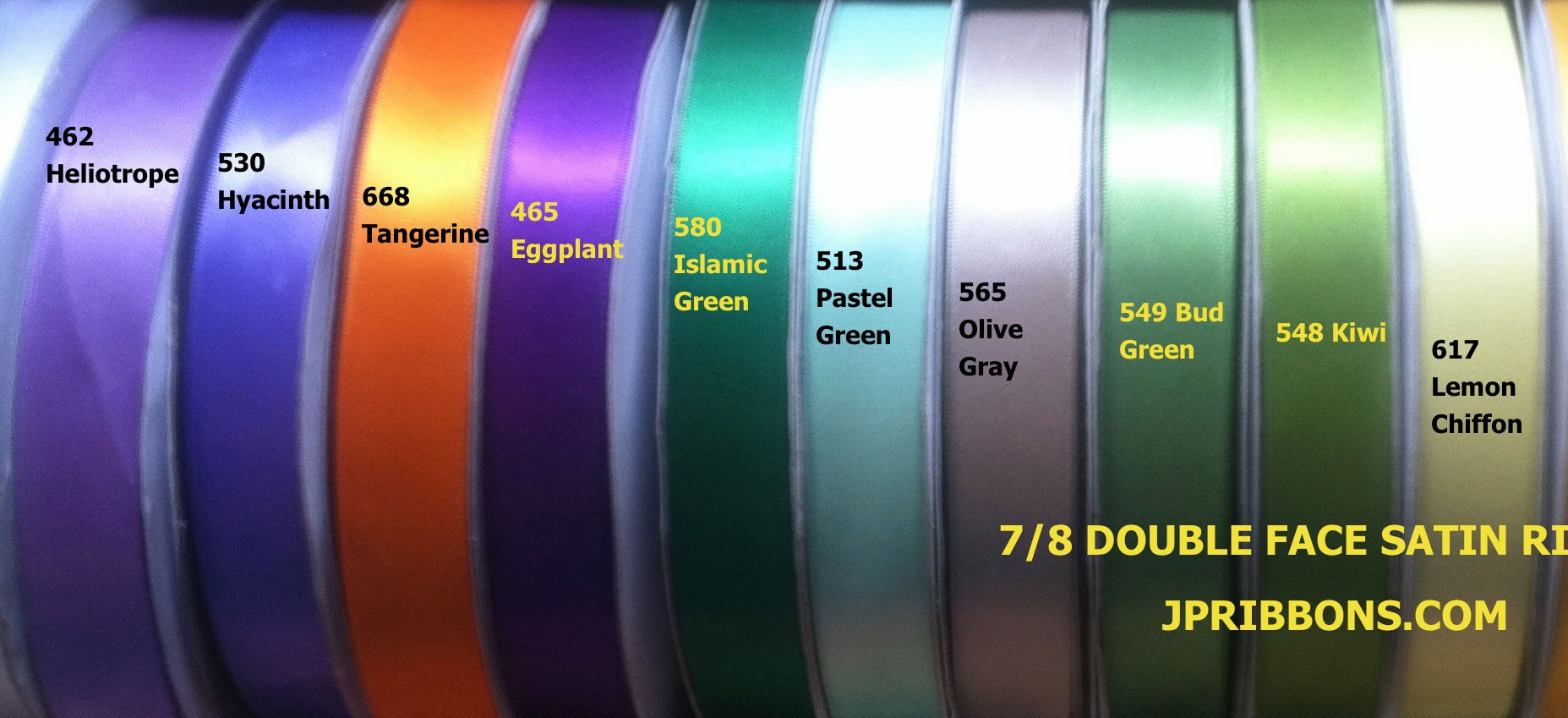 7/8" DOUBLE FACE SATIN RIBBONS