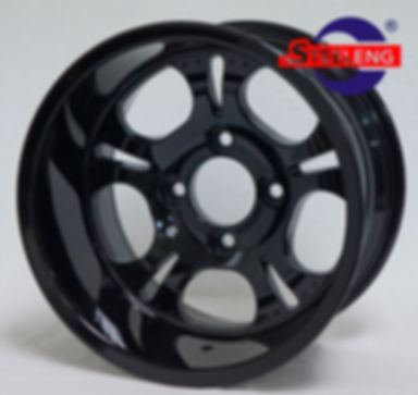 12" Dark Side (Glossy Black) Wheels