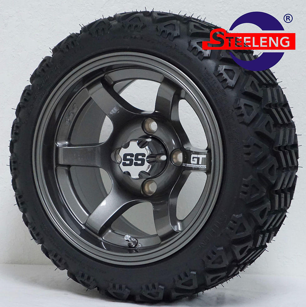 Thumbnail: 12" GT Machined Gunmetal Wheels