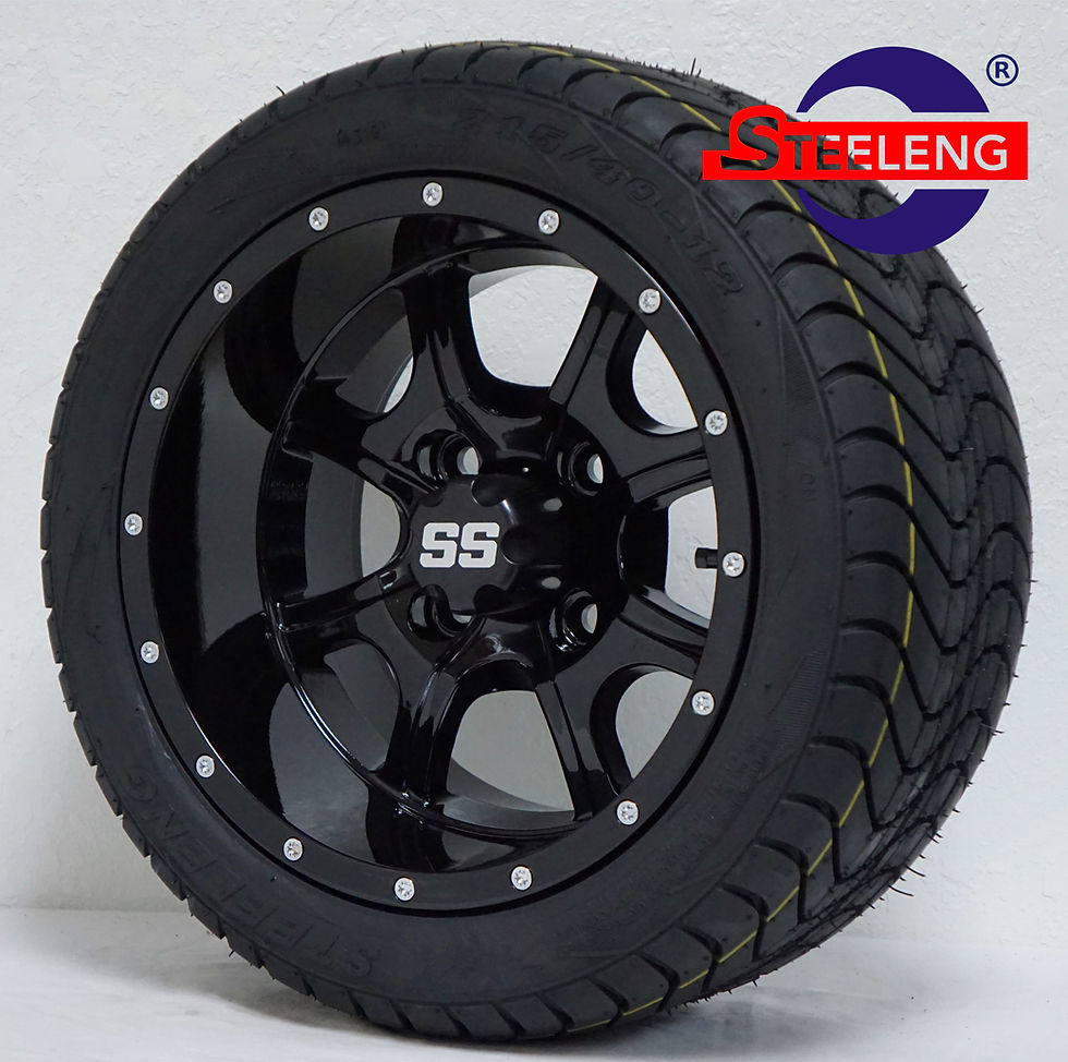 Thumbnail: 12" Nightstalker (Glossy Black) Wheels