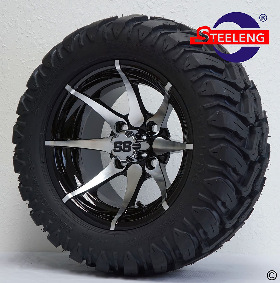 Thumbnail: 12" Kraken (Machined Black) Wheels