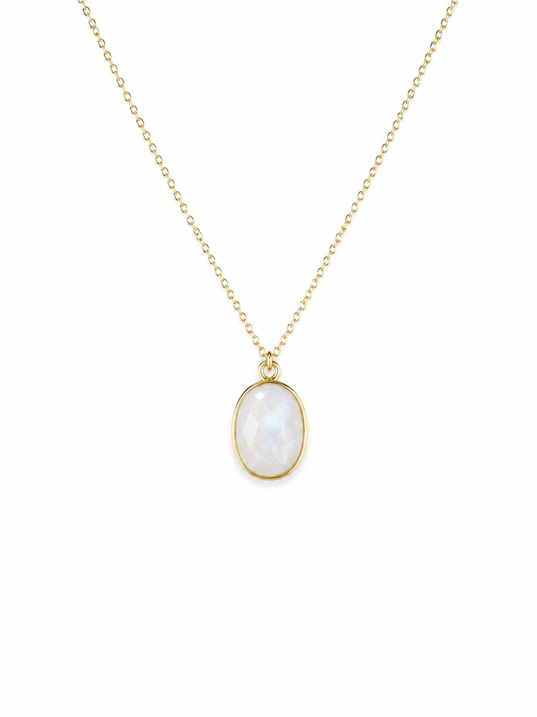 Gold Filled Moonstone Gemstone Necklace