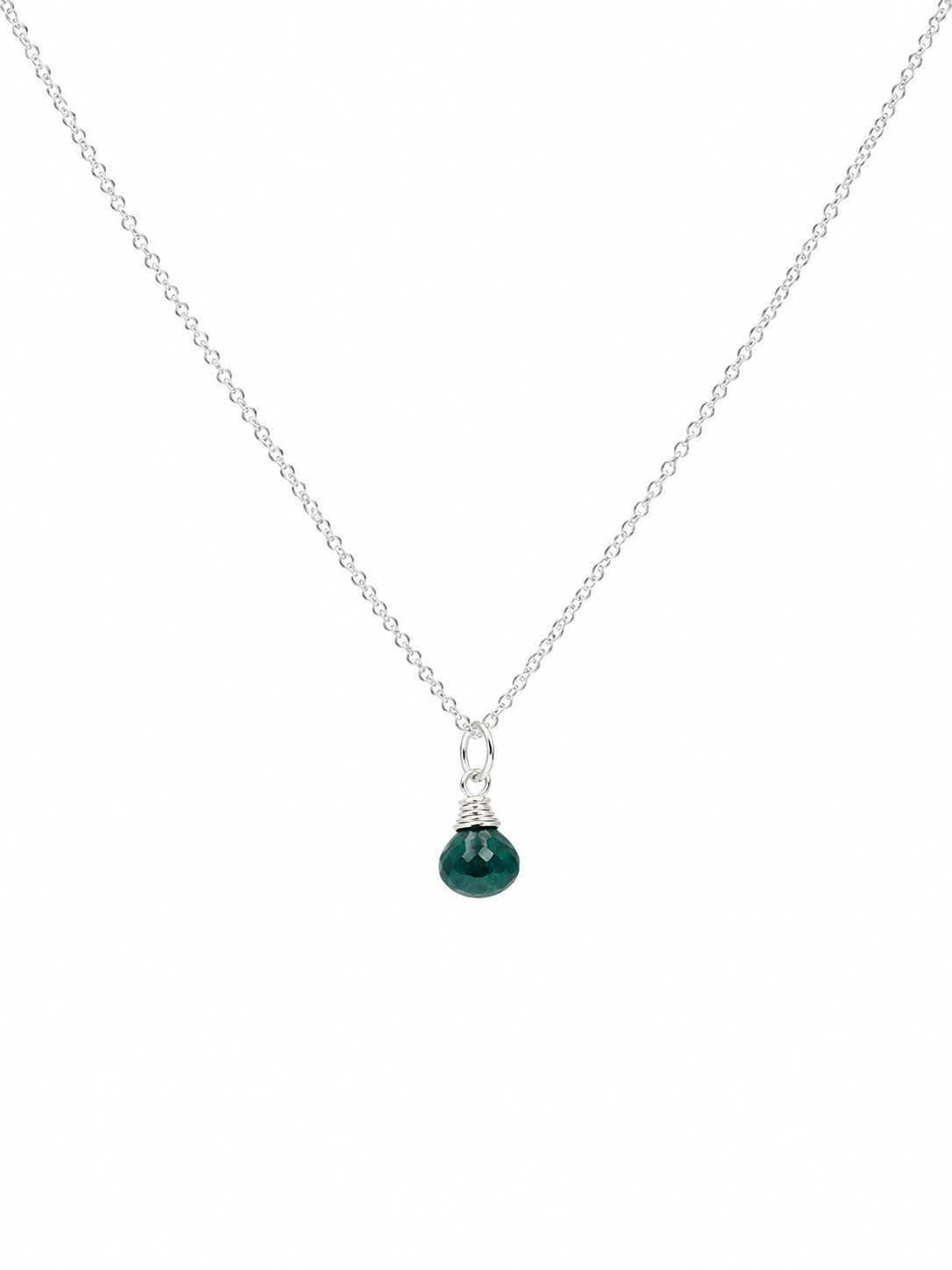 925 Sterling Silver Tourmaline Gemstone Necklace