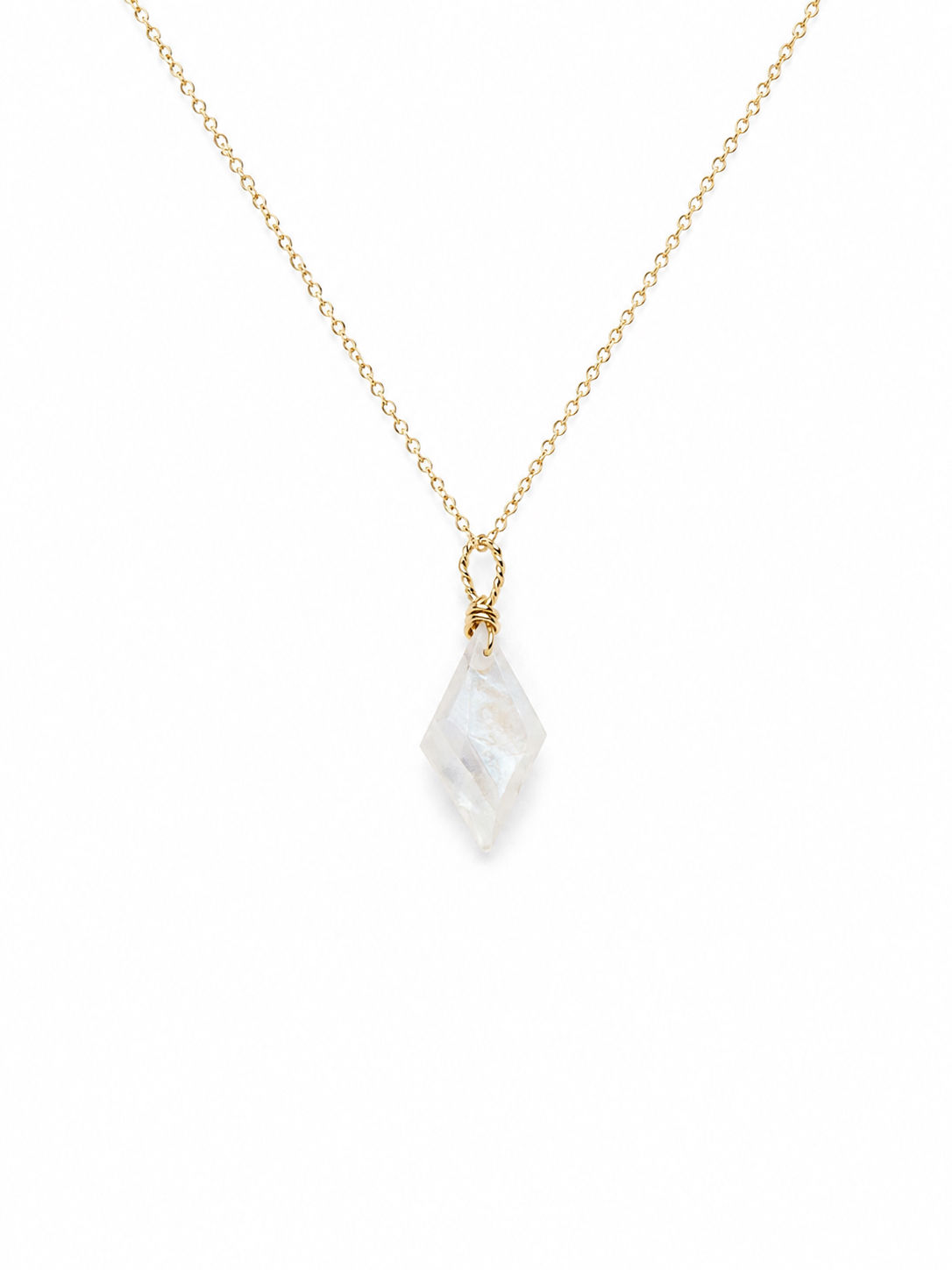 Gold Filled Moonstone Gemstone Necklace