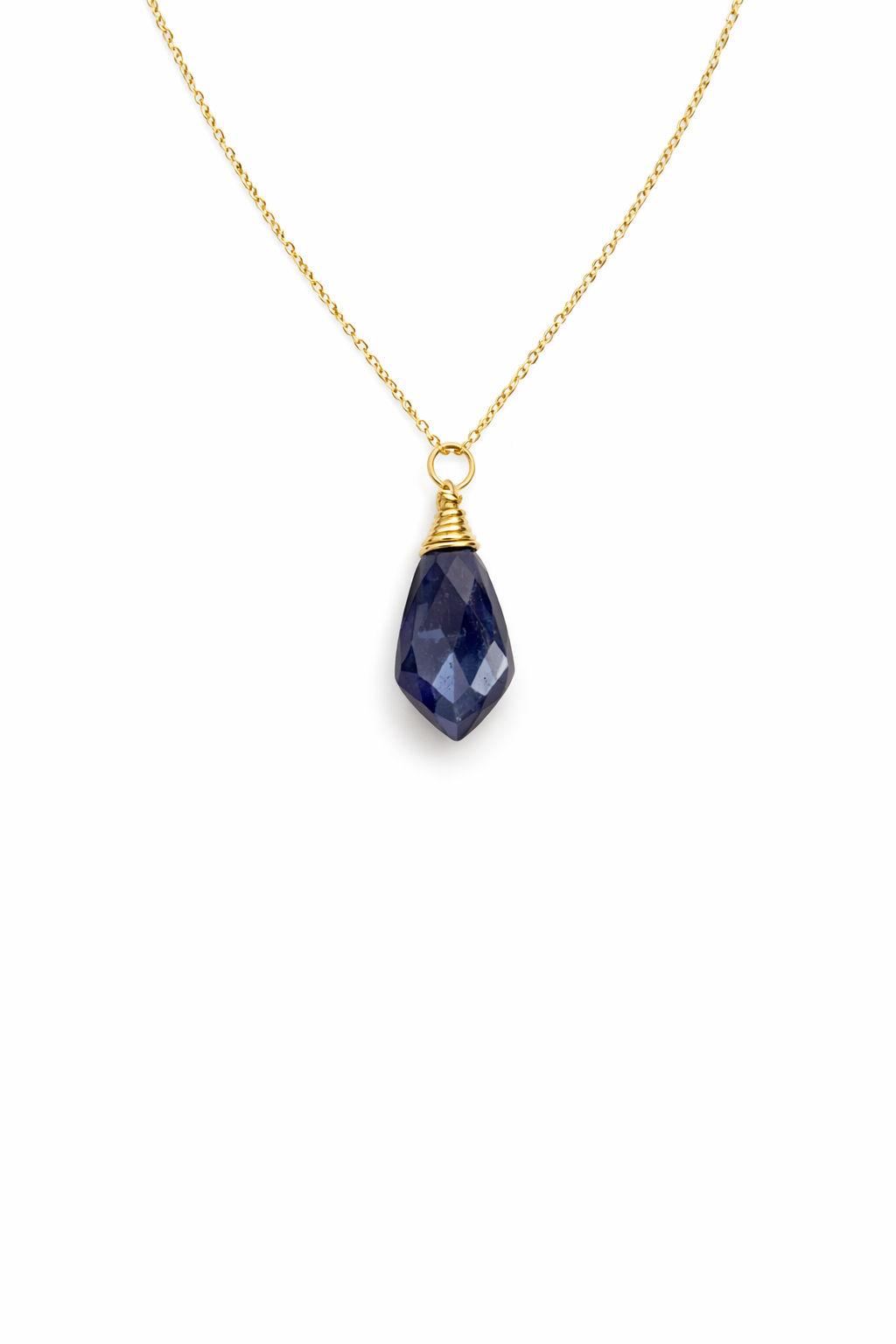 Gold Filled Sapphire Gemstone Necklace