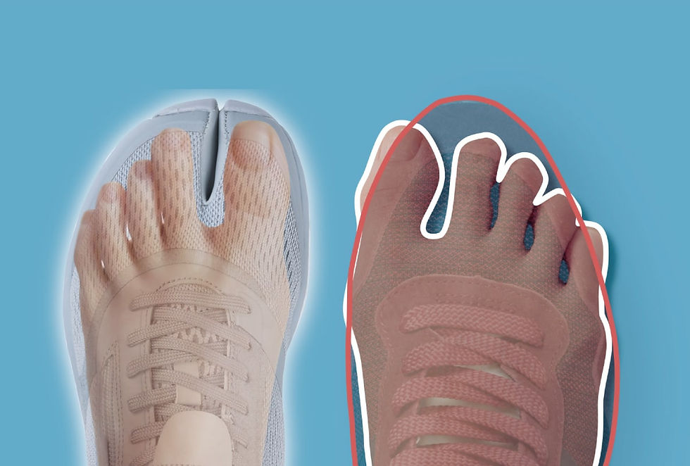 Tabi Shoes ช่วยคืนพื้นที่ให้นิ้วหัวแม่เท้า