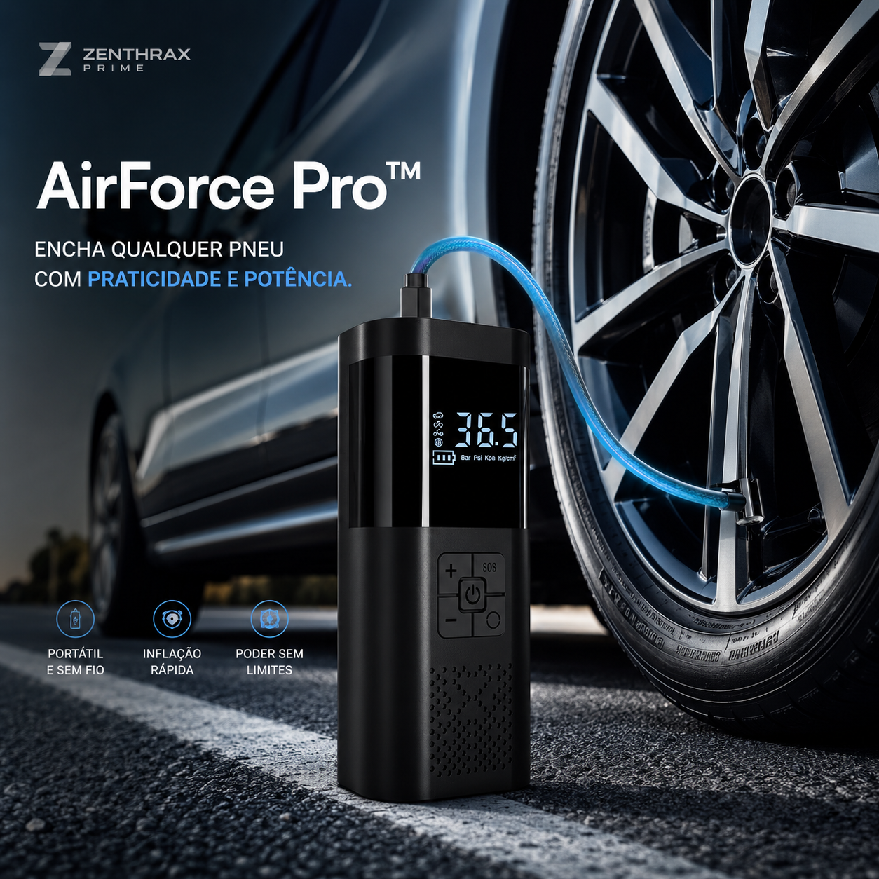 AirForce Pro™ – Compressor Digital Portátil