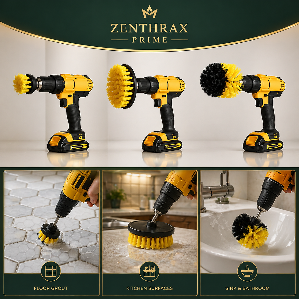 Miniatura: Kit Escovas de Limpeza para Furadeira Zenthrax Prime – Limpeza Pesada