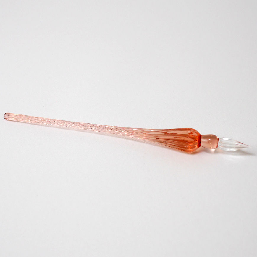 Thumbnail: spiral-tipped glass calligraphy pen in blush