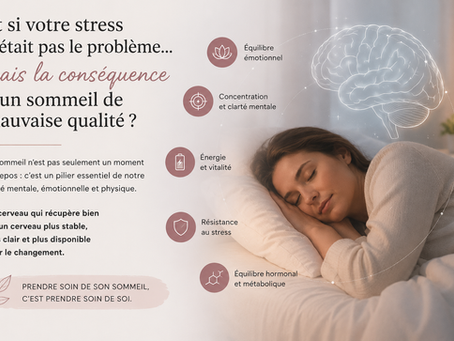 Et si votre stress n'était pas le problème… mais la conséquence d'un sommeil de mauvaise qualité ?