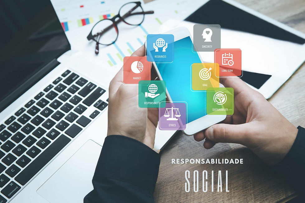 IMAGEM SOBRE RESPONSABILIDADE SOCIAL QUE É UMA DAS FRENTES IMPORTANTE DA AMIL SAÚDE