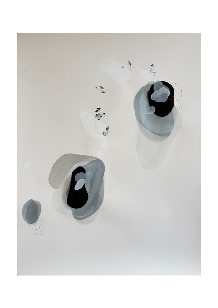 Sarah-Lena Rickert
Tinte · Gouache · Graphit · Collage auf Papier
114 x 140