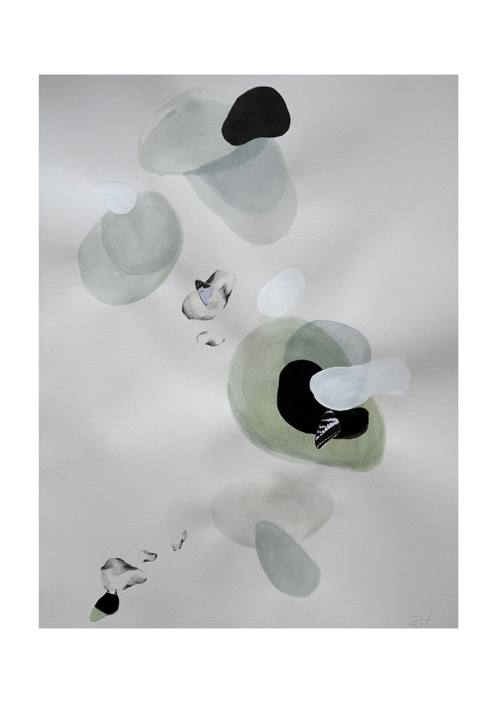 Sarah-Lena Rickert
Tinte · Gouache · Graphit · Collage auf Papier
76 x 57