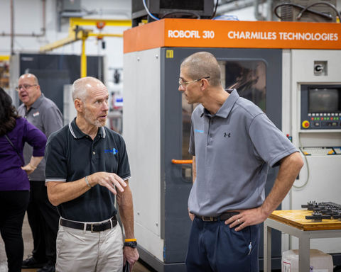 Kent Gladish of TMA at Helm Tool's open house