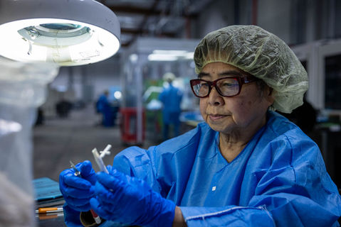 Secondary operations being performed at Wright Engineered Plastics