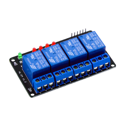 4 Channel Low Level Relay Module without light coupling 5V | Robotech ...
