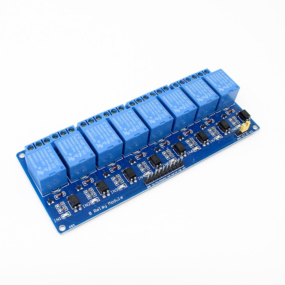 8 Channel Low Level Relay Module (with light coupling) 12V
