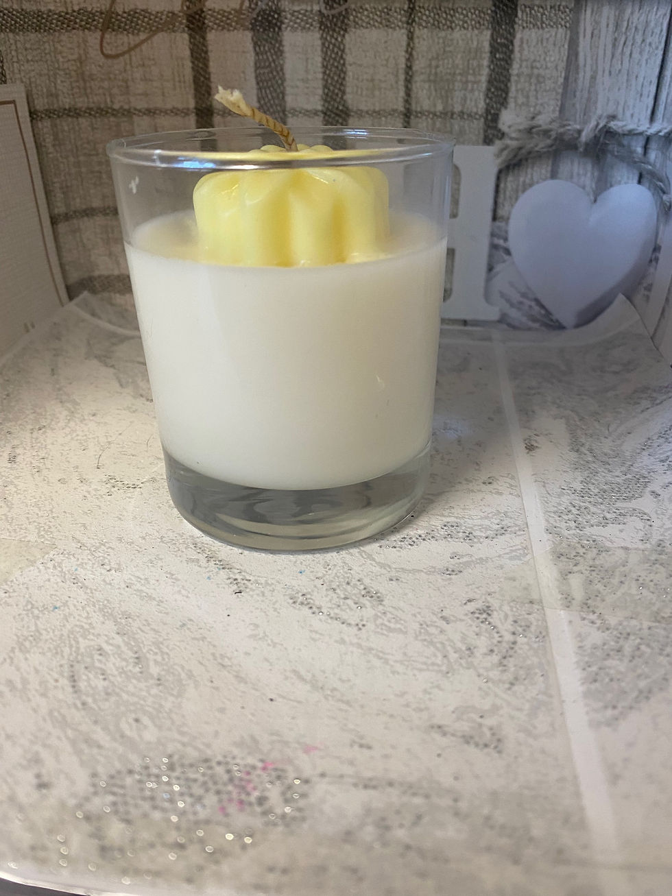 Thumbnail: Large Candle with Floral Decoration