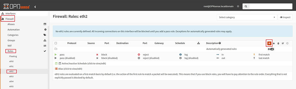 OPNSense add firewall rule