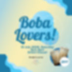 Boba Lovers! [REGISTRATION CLOSED]
