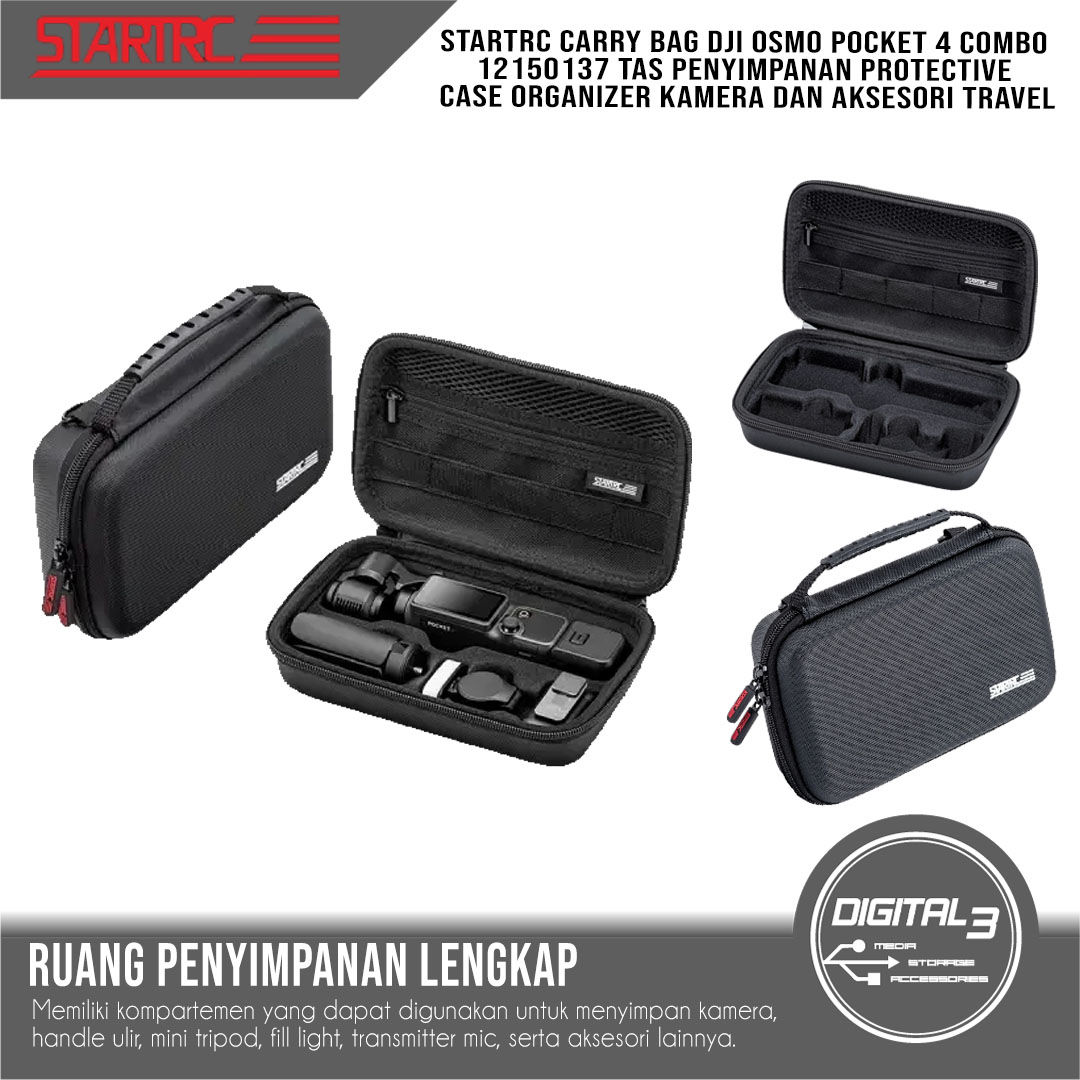 STARTRC Carry Bag DJI Osmo Pocket 4 Combo 12150137 – Protective Storage Case Org