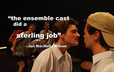 rhys wilson, joel beasley, ben goss, eamon dunphy, max greenham, schoolboys, theatre, melbourne, kissing booth, jake stewart, playwright, nida, theatreworks, la mama, school uniform, midsumma