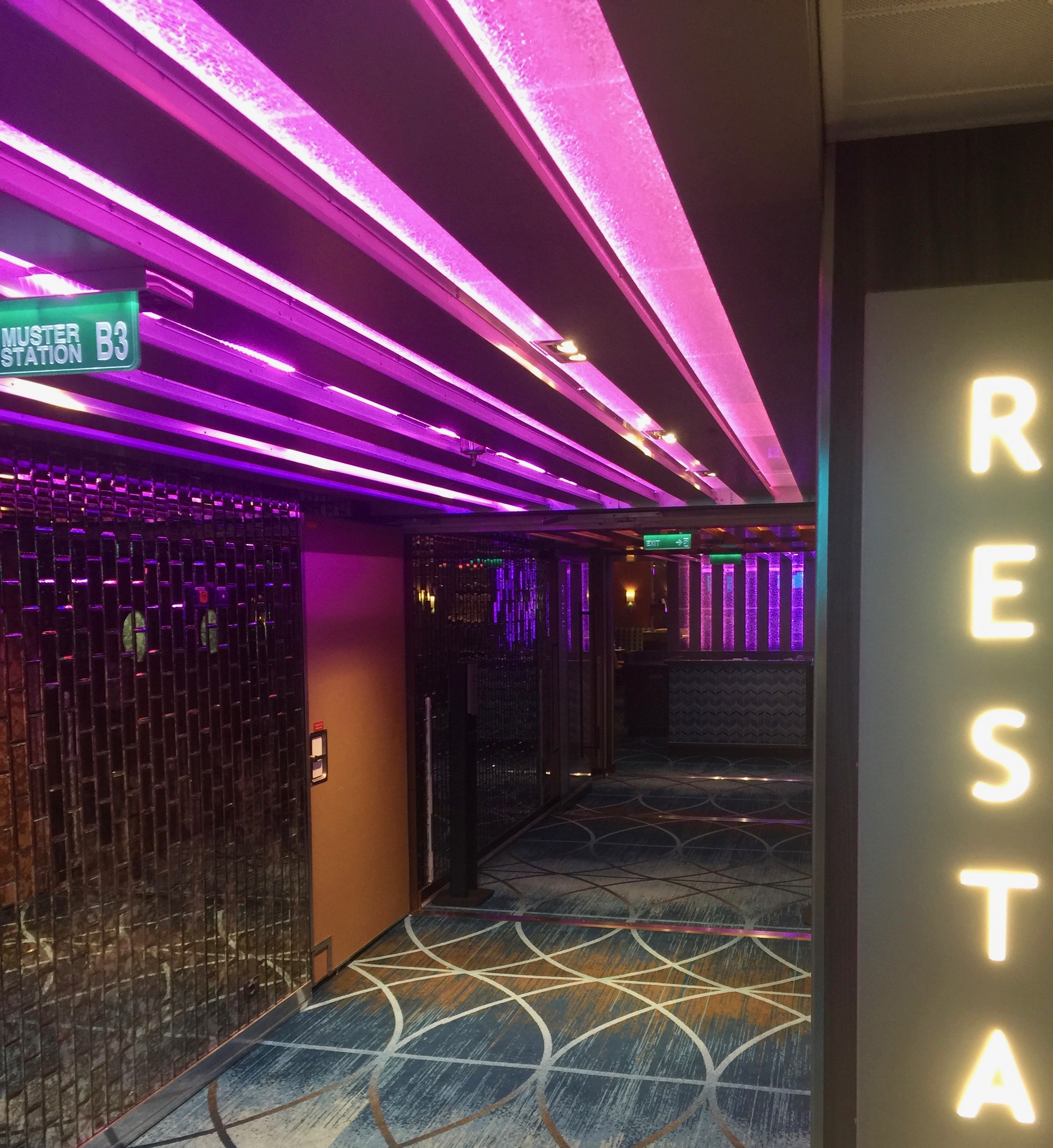 Mood Lighting on Carnival Vista