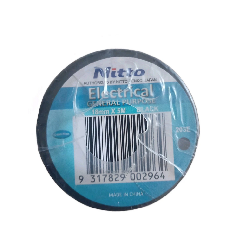 Thumbnail: Nitto PVC Insulation Tape 18mm x 5m Black  X 10 