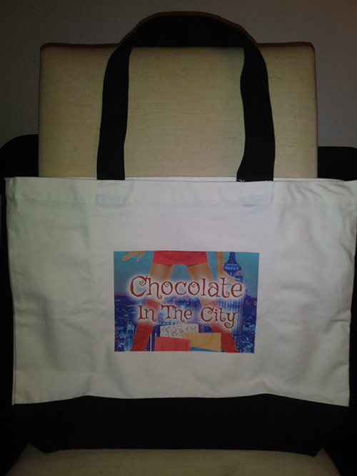 Chocolate in the City Two Tone Tote Bag