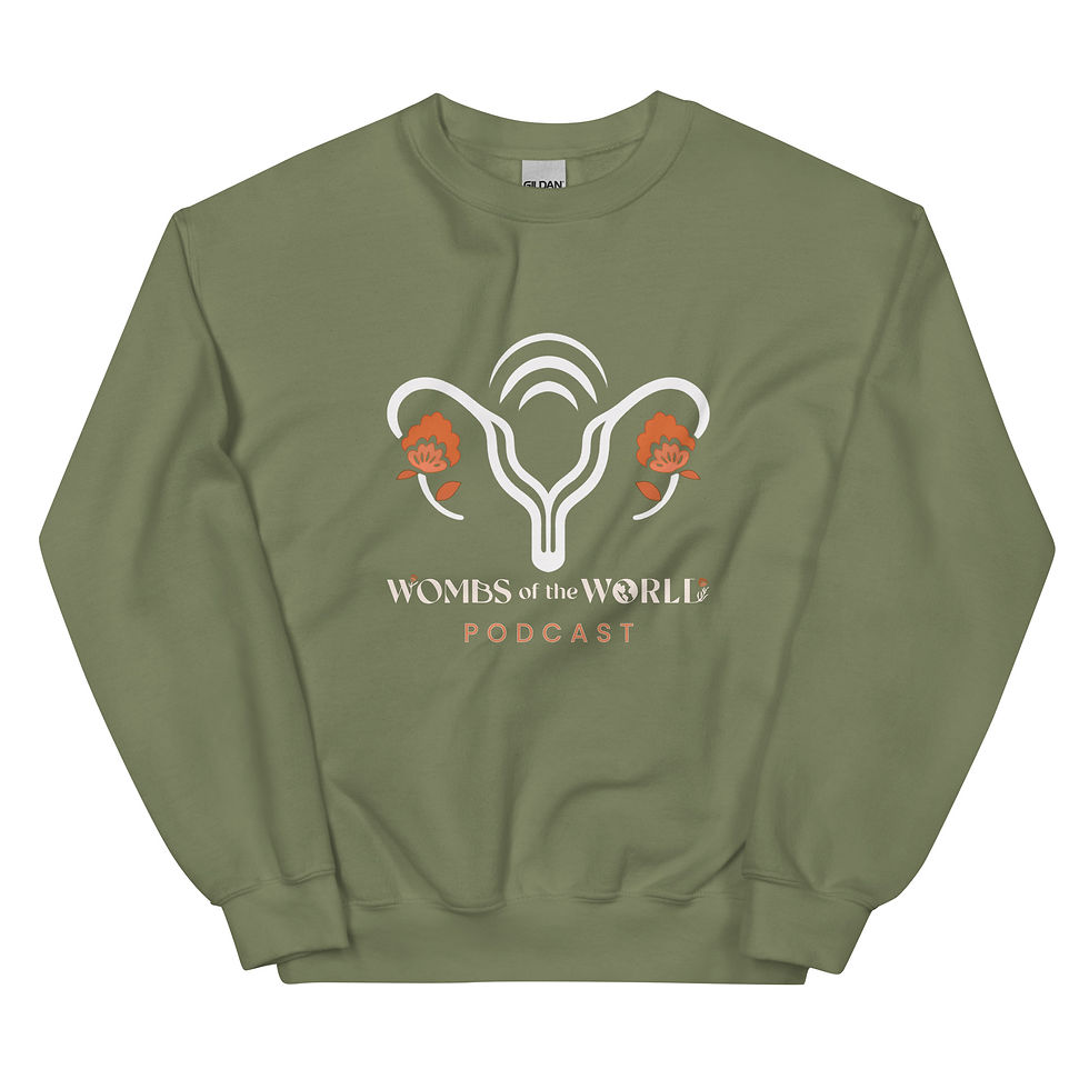 Thumbnail: Wombs of the World Podcast Unisex Sweatshirt