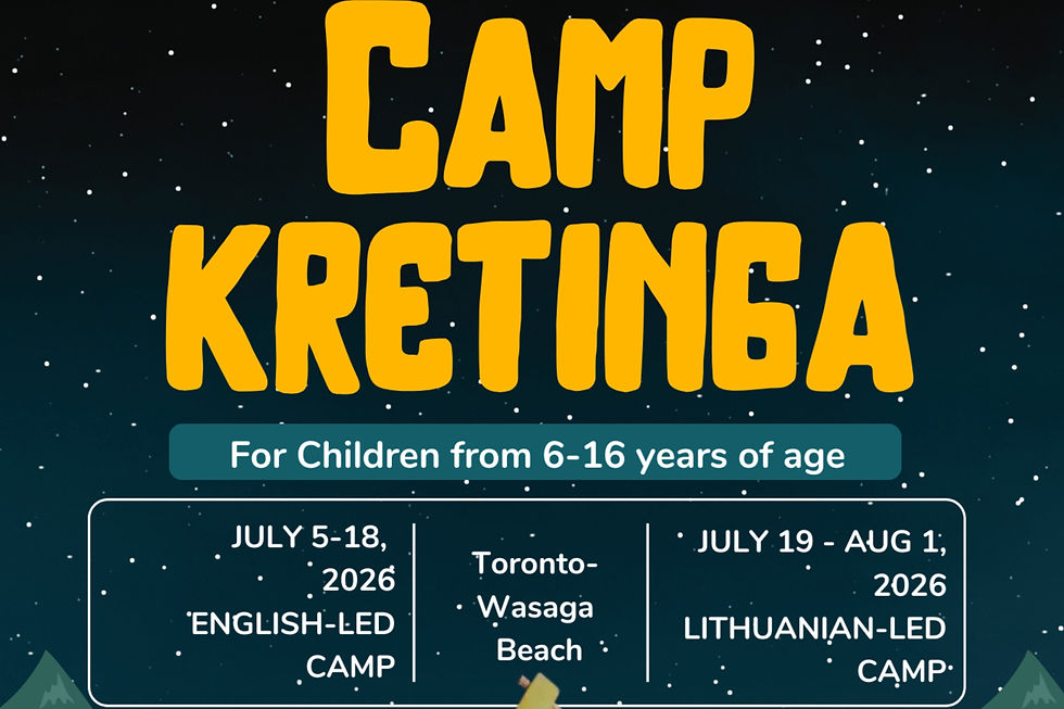 2026 Kretingos stovykla/ Kretinga Camp