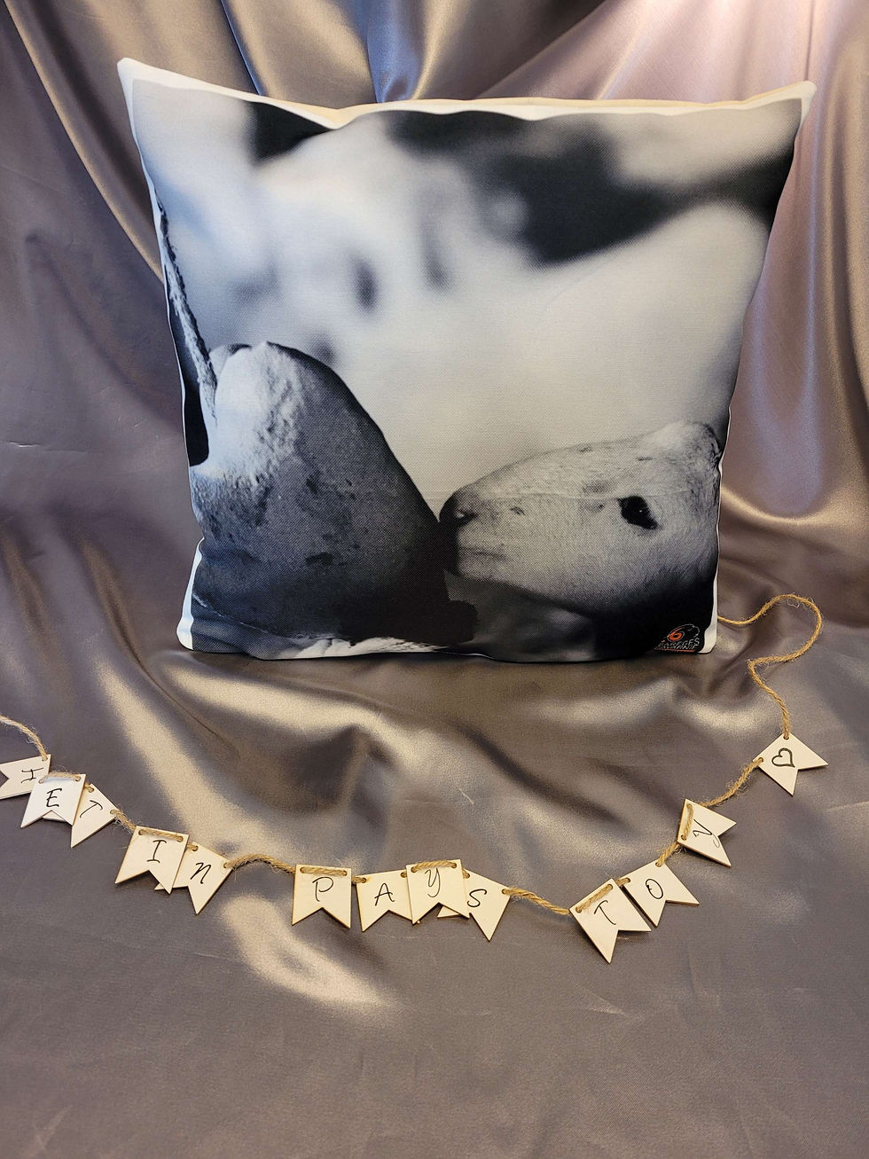 housse coussin agneau AOP Barèges Gavarnie