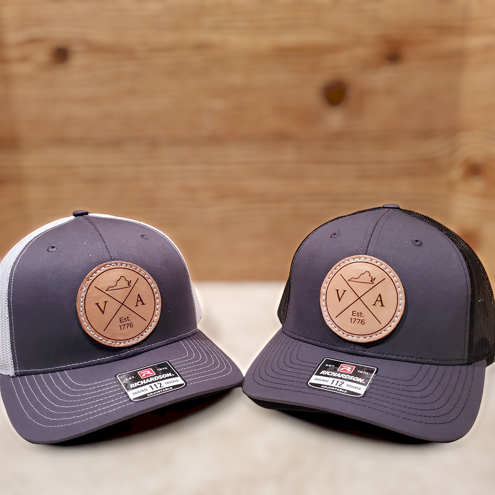 ★AAKAM★LEATHER PATCH BALL CAP★ Leather Patch Ball Cap | MountainView Leather