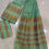 Thumbnail: Swess Pat Light Green Handloom Mekhela Sador with Golden Red Buta by Man