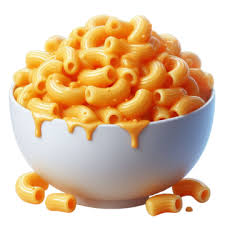 A bowl filled with creamy macaroni and cheese, featuring golden-yellow elbow pasta coated in rich melted cheese. Some macaro