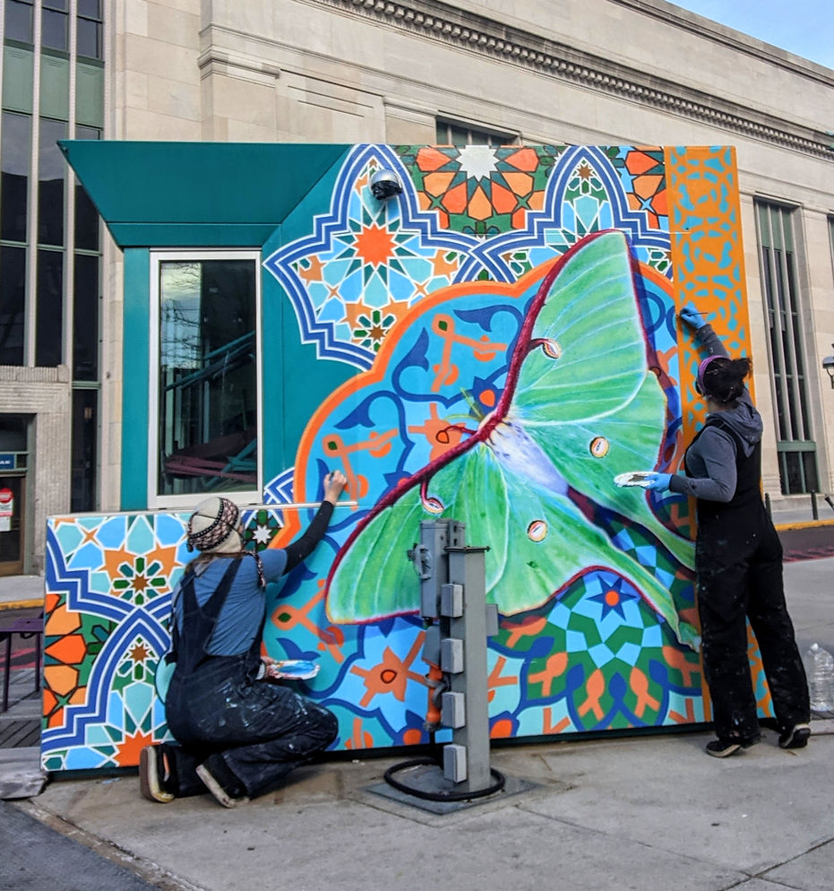 luna moth 30th street station philadelphia