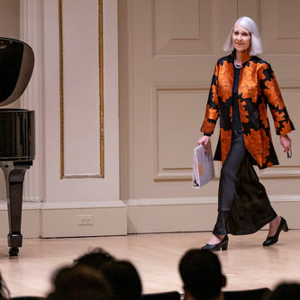 walking onto stage performance at Carnegie Hall