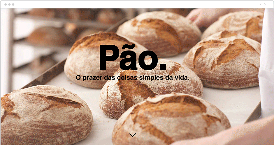 Template para Site Wix com Efeito Parallax: Padaria
