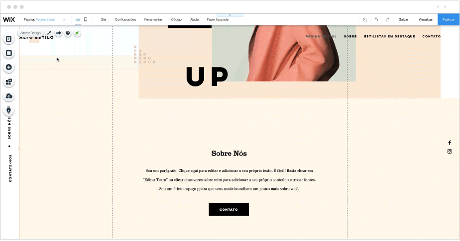 Editor Wix: Como Adicionar Âncoras