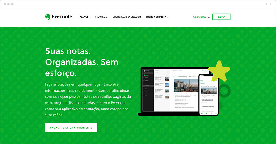 Apps para Gestão de Tempo no Trabalho: Evernote
