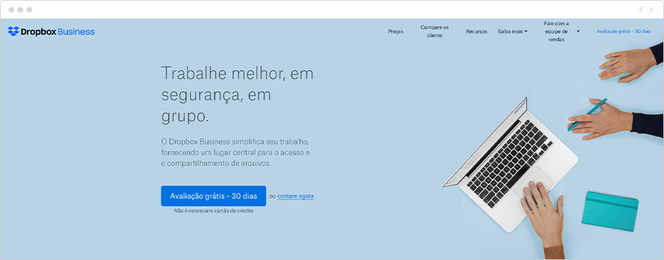 Apps para Gestão de Tempo no Trabalho: Dropbox