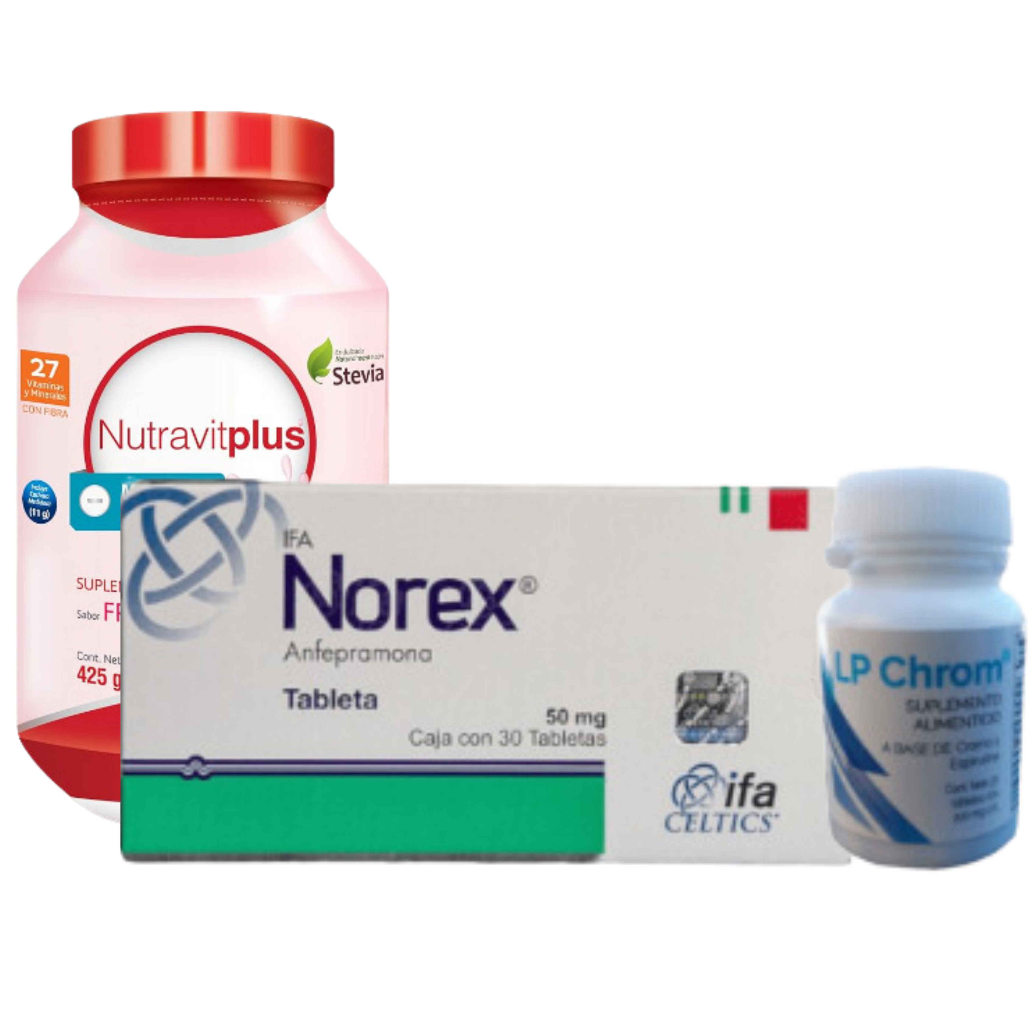 Norex 50mg + LP Chrom + Nutraviplus