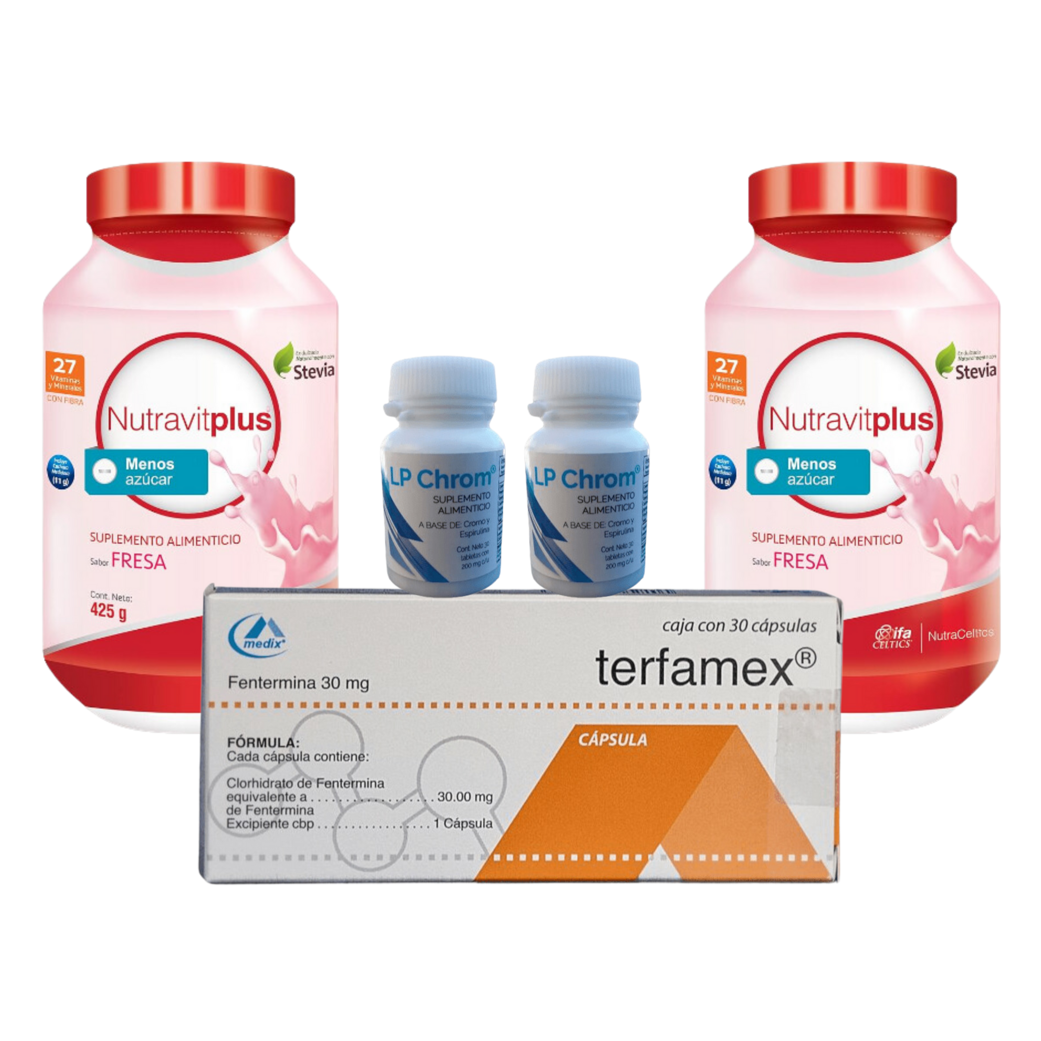 Terfamex + 2Nutravitplus + 2LP Chrom