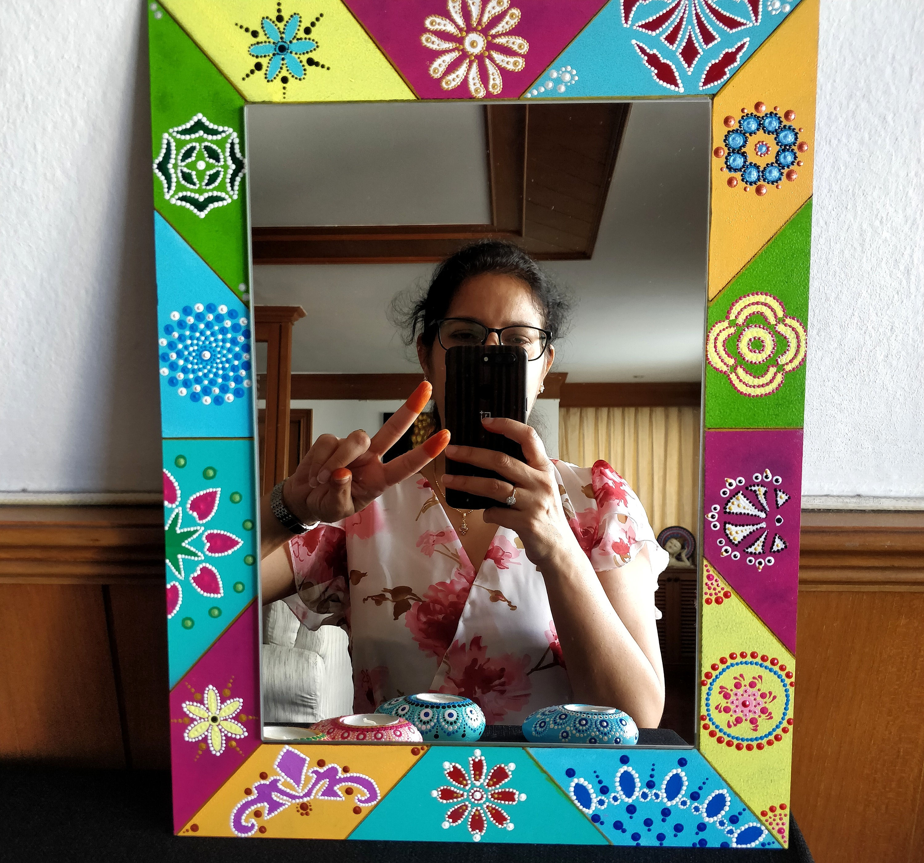 Mirror in block colors