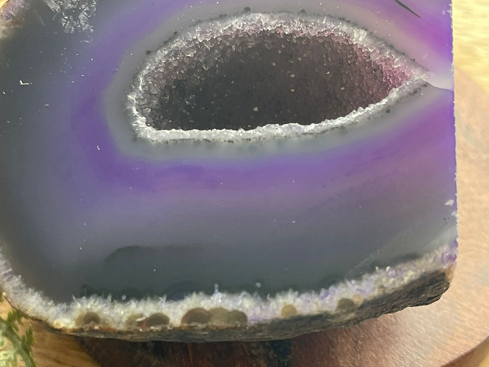 Thumbnail: Strength Within, Purple Agate Crystal Geode