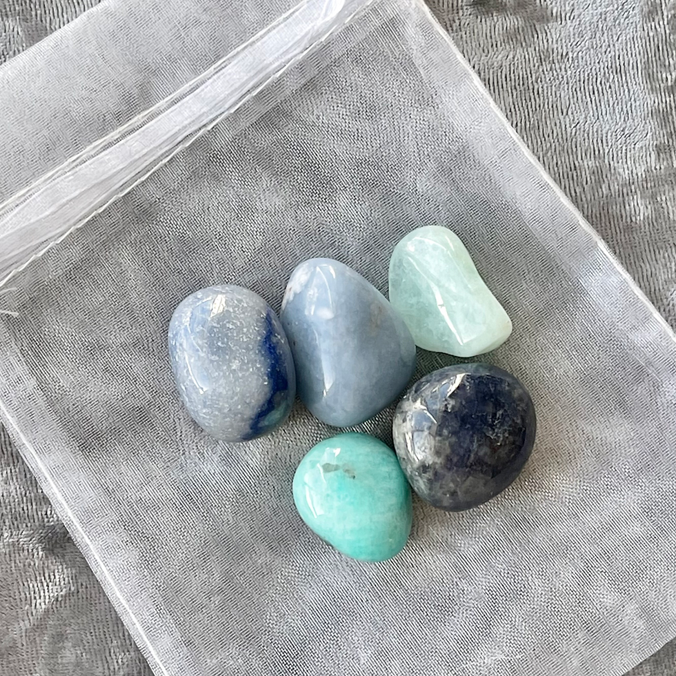 Communication and Clarity Chakra Crystal Set