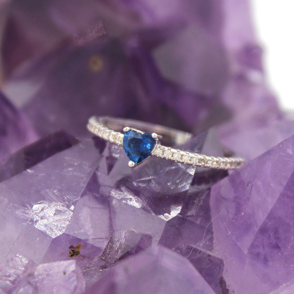 Thumbnail: Sapphire Sterling Silver Ring